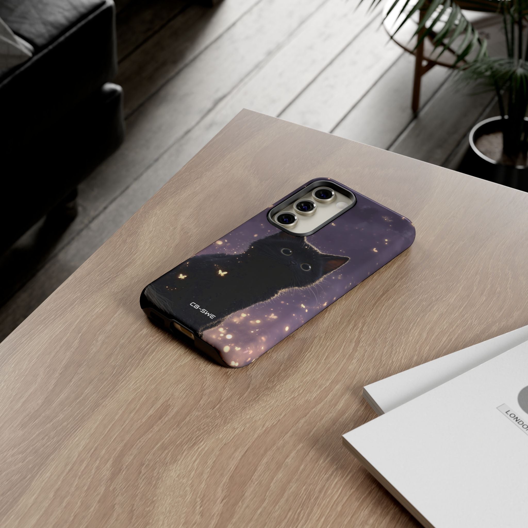 Whimsical Cat Soars - Samsung Case