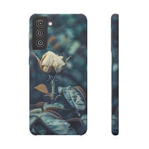 Teal Rosebud Serenade | Slim Phone Case for Samsung