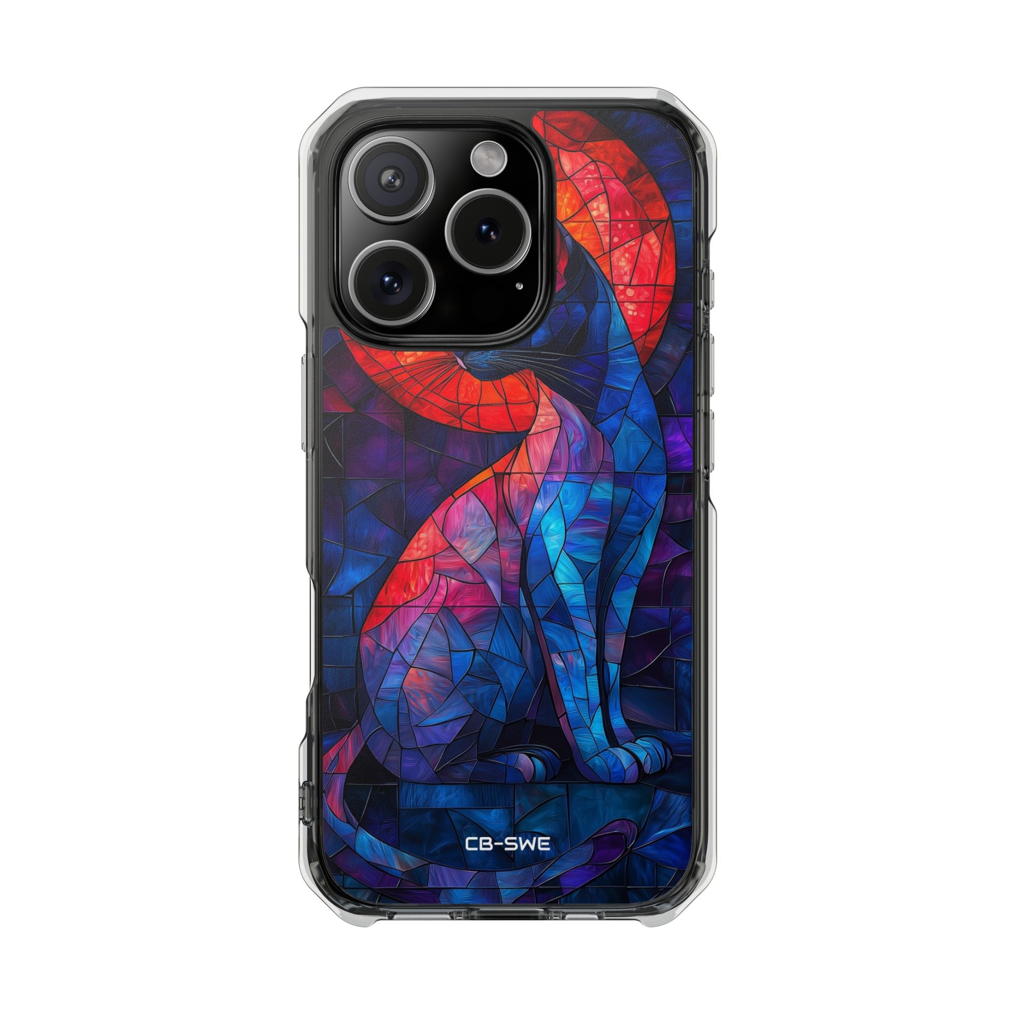 Cat Silhouettes Glow iPhone Case - Impact