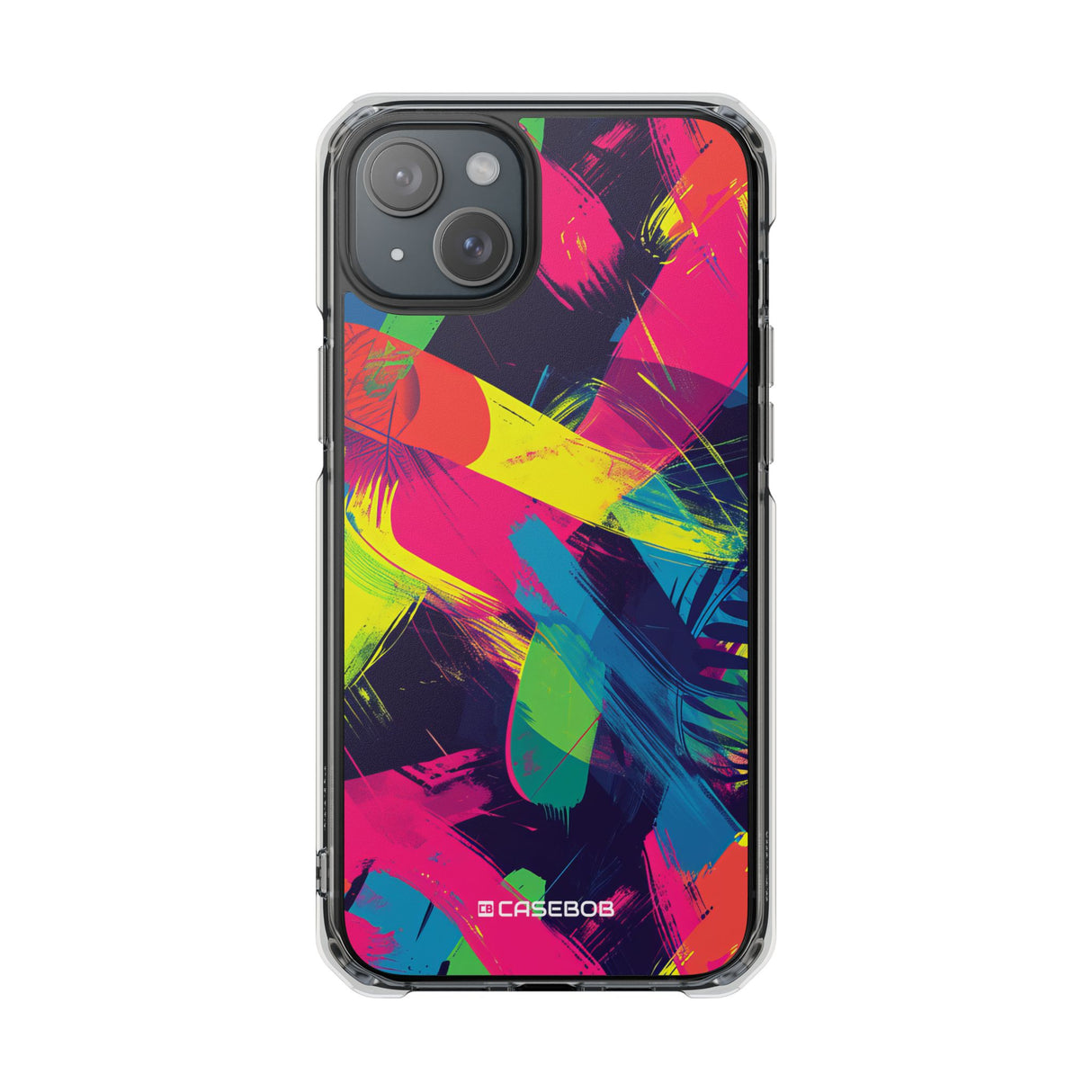 Pantone Neon Patterns | Handyhülle für iPhone (Clear Impact Case – magnetisch)