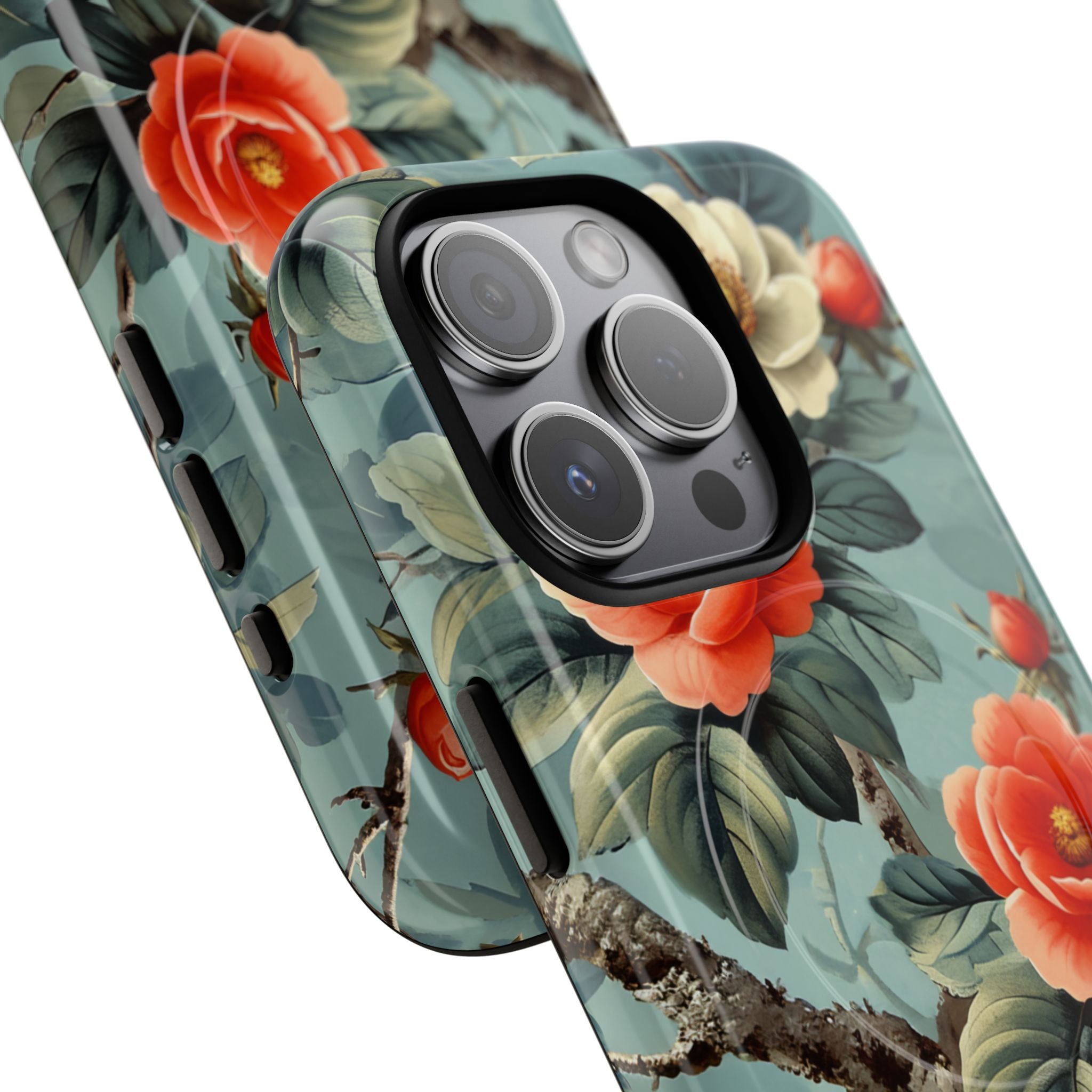 Vintage Floral Romance iPhone 15 | Tough+ Phone Case