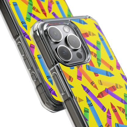 Crayons Scatter Playfully iPhone Case - Impact