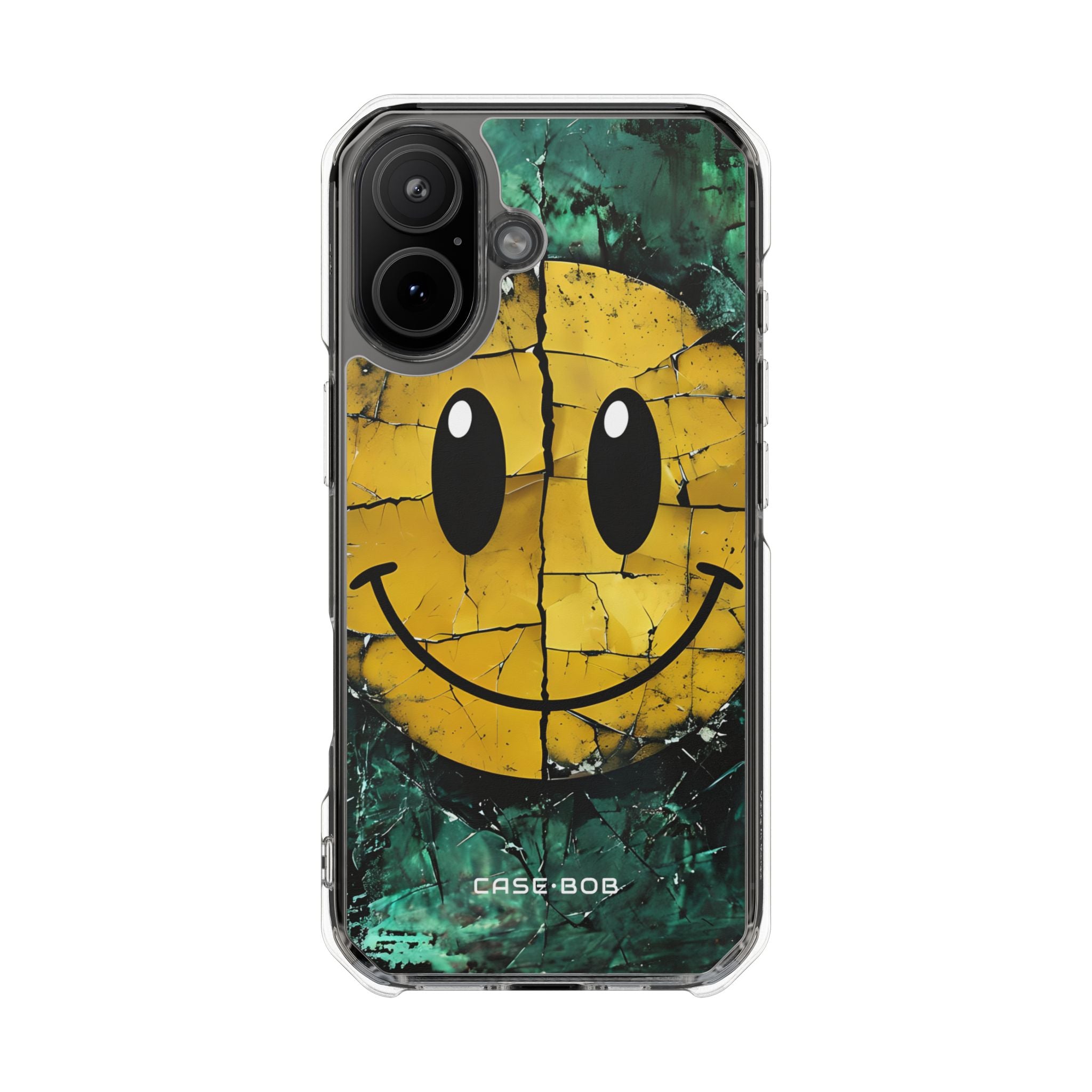 Gekraakte Smiley iPhone 17 Case - Impact