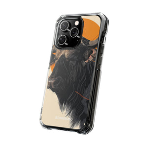 Majestic Buffalo Sun – Handyhülle für iPhone (Clear Impact – Magnetisch)