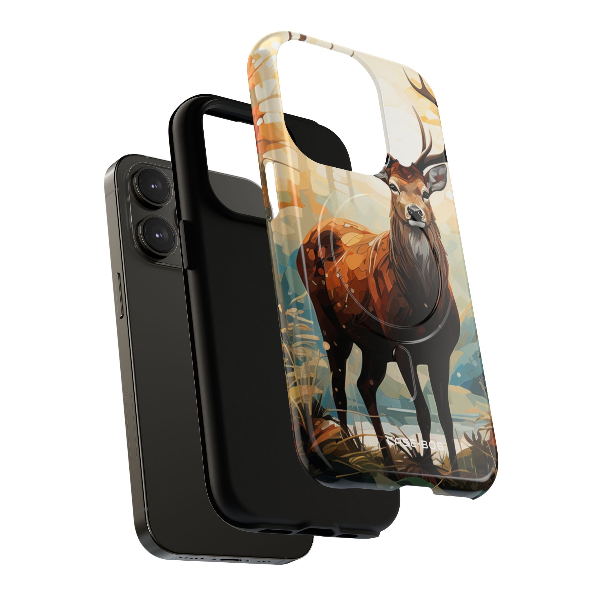 Glowing Stag iPhone 14 Pro Case - Tough+