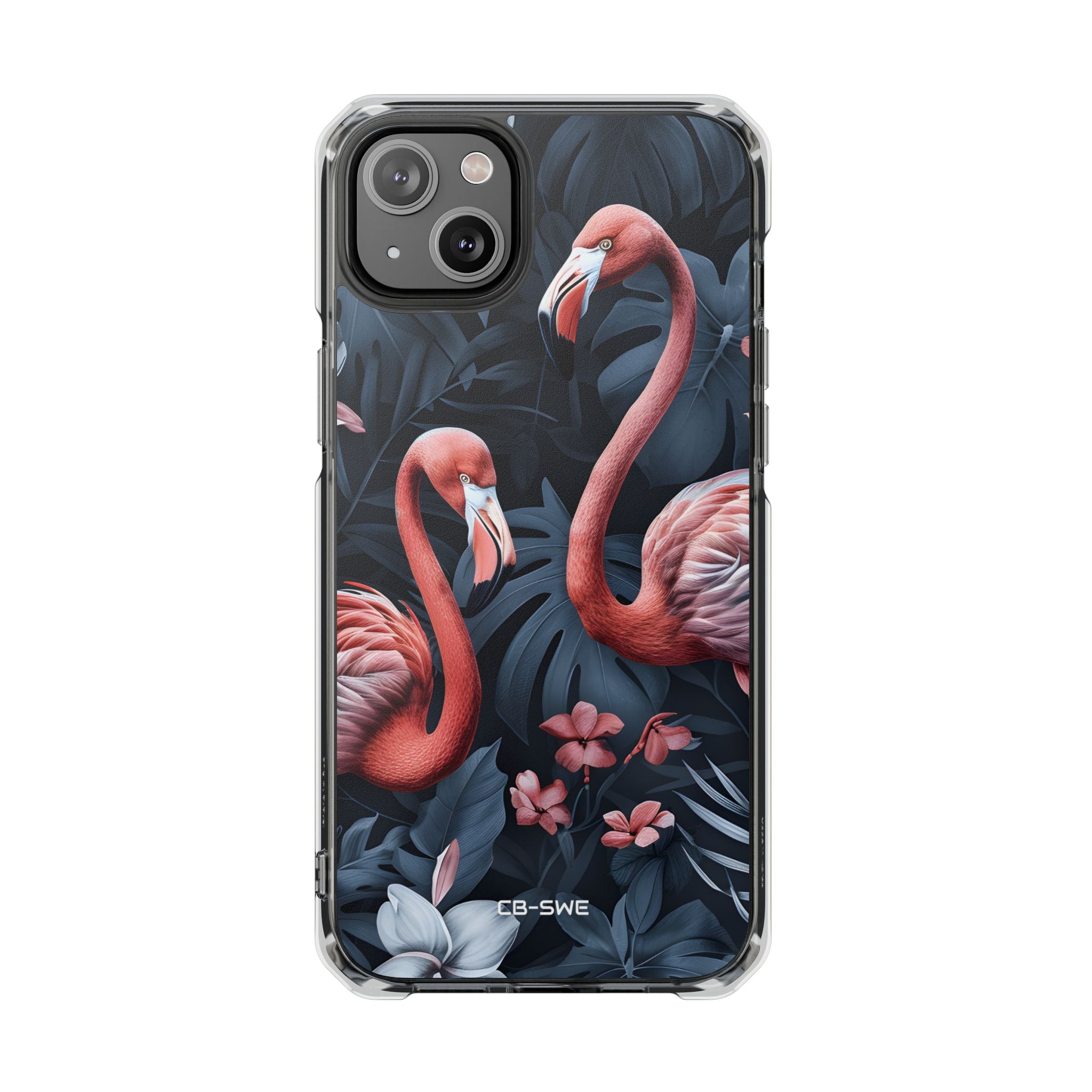 Flamingos Embrace Nature iPhone Case - Impact