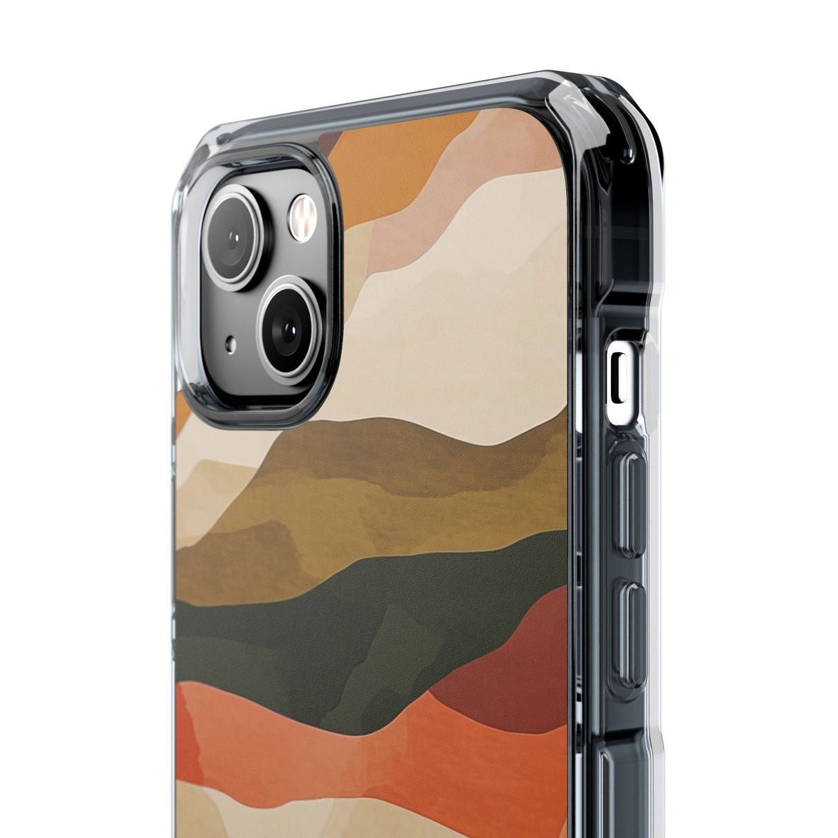 Earth Tone Pattern | Phone Case for iPhone (Clear Impact Case - Magnetic)