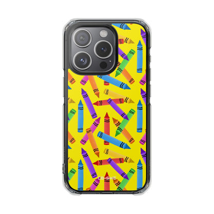 Crayons Scatter Playfully iPhone Case - Impact