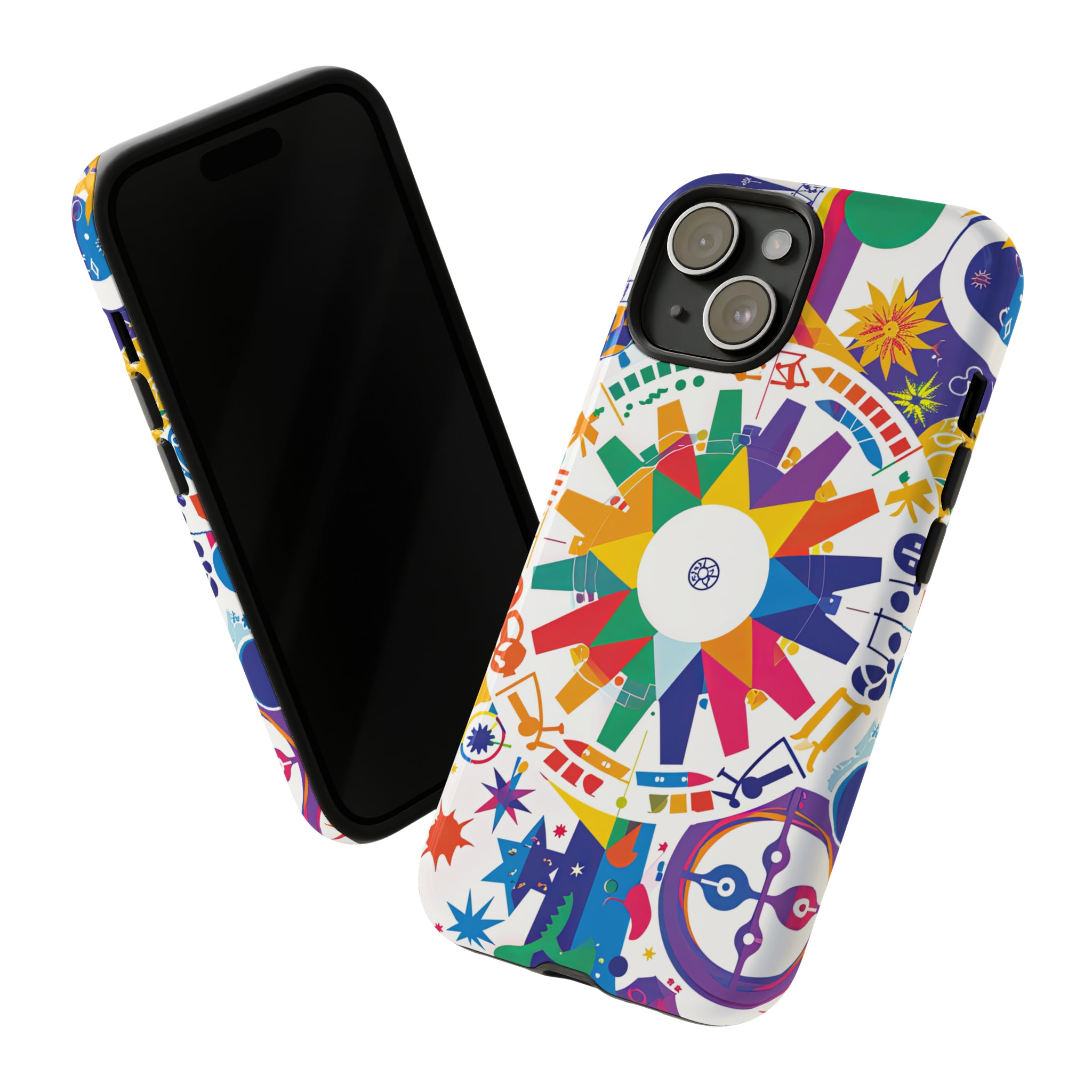 Celestial Horoscope Whirl - Protective Phone Case