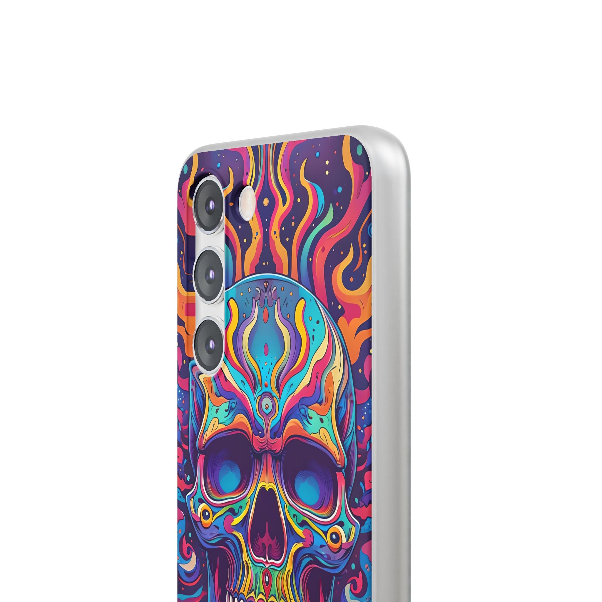Flaming Skull Samsung S23 Case - Soft