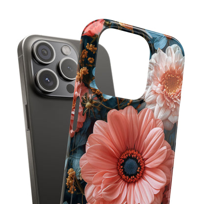 Surreal Floral Harmony iPhone 15 - Slim Phone Case