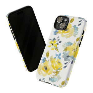 Yellow Floral - Protective Phone Case