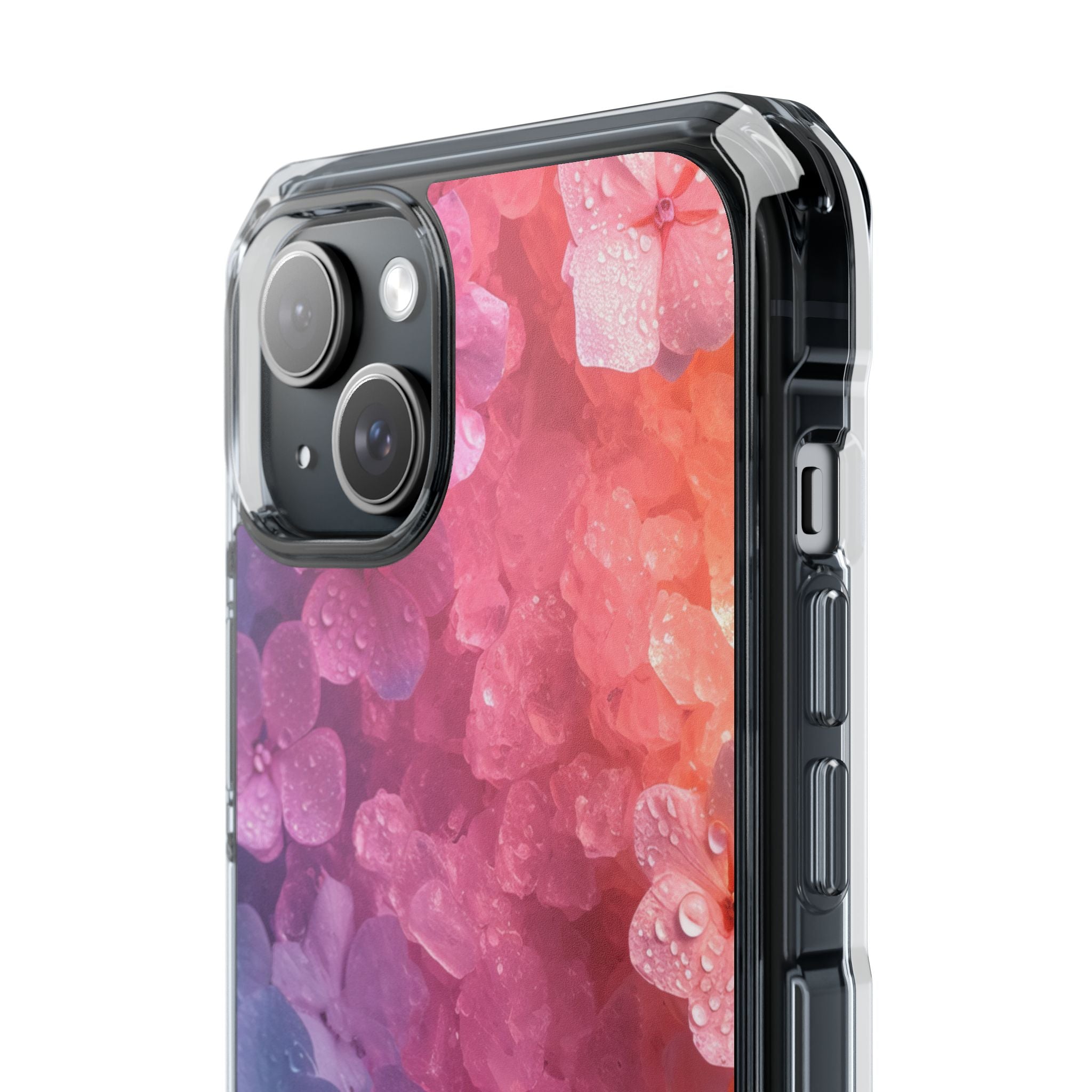 Floral Chill Blooms - Clear Impact iPhone 15 Phone Case