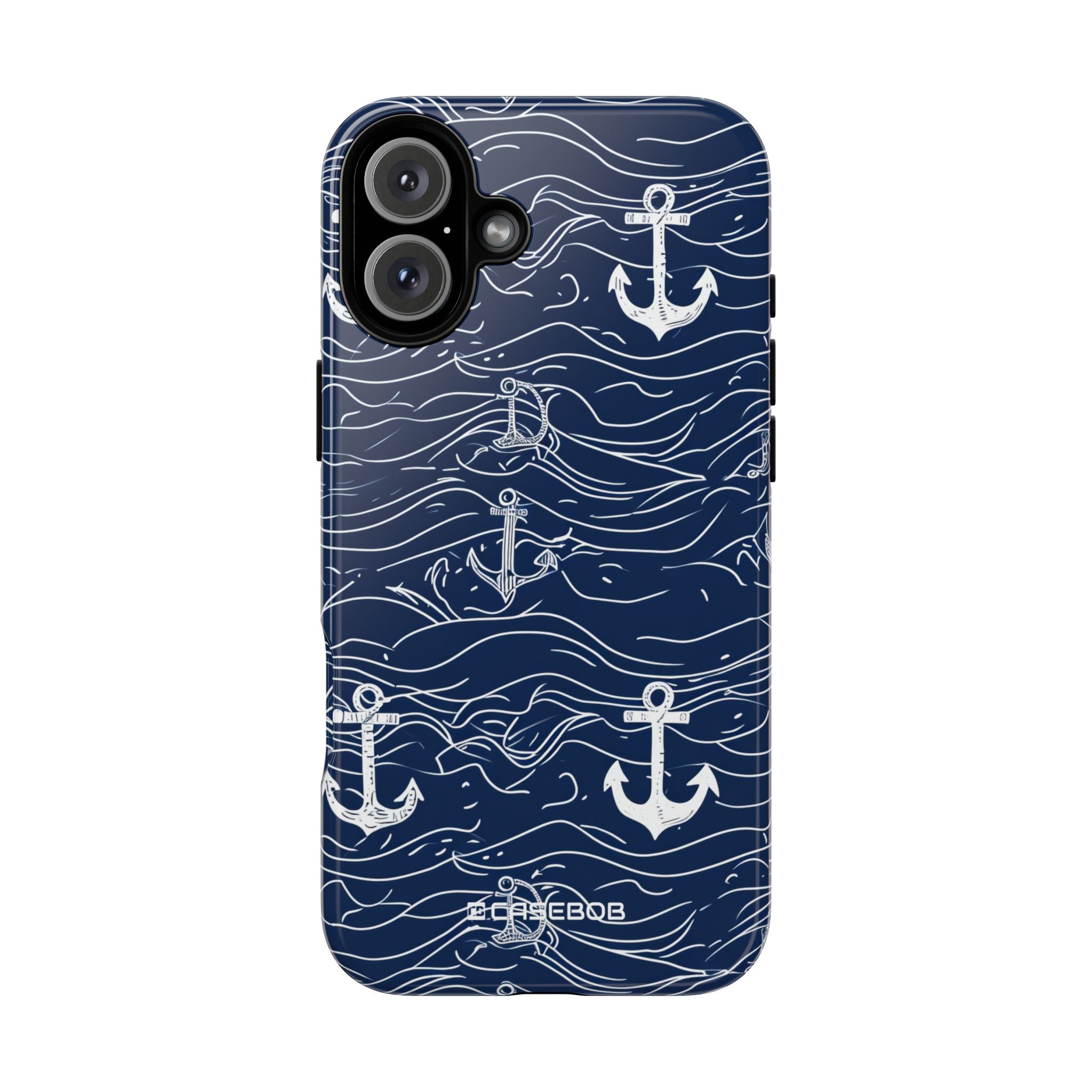 Nautical Whimsy: Anchors and Waves - for iPhone 16