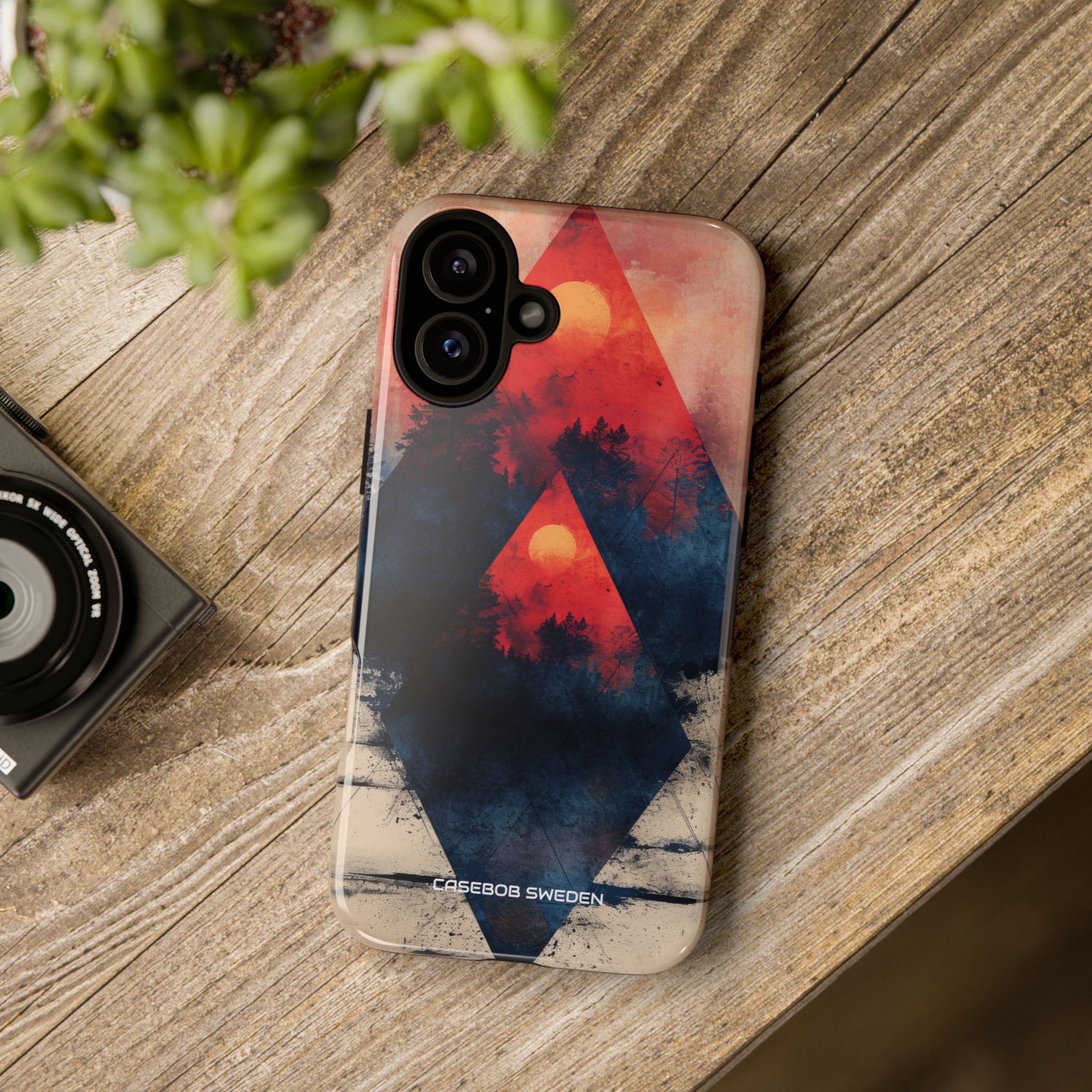 Red Sky Serenity - Tough iPhone 16 Phone Case