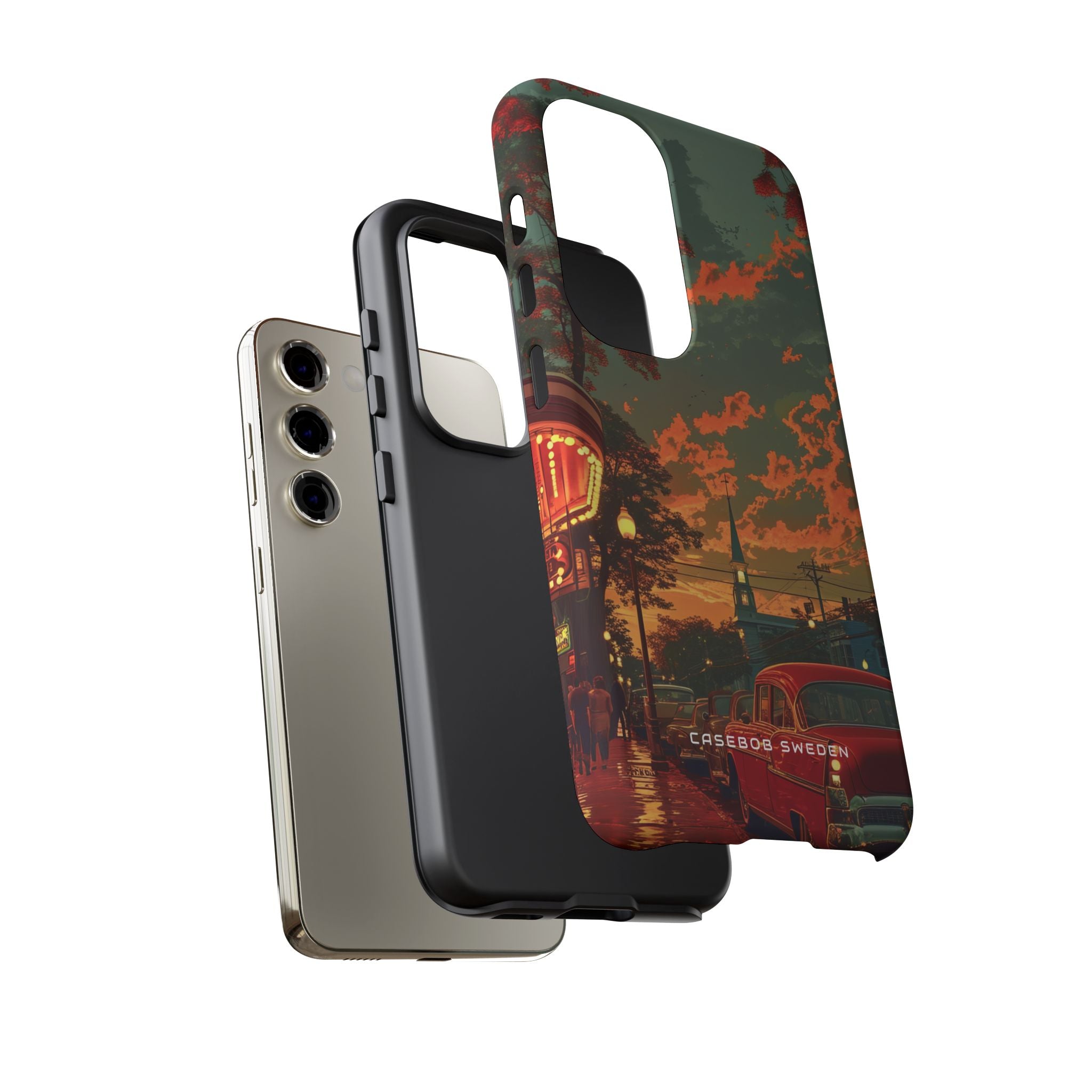 Mid-Century Nostalgia Streetscape Samsung S23 - Tough Phone Case