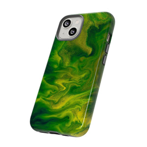 Green Smoke Ink Art iPhone Case (Protective) Phone Case