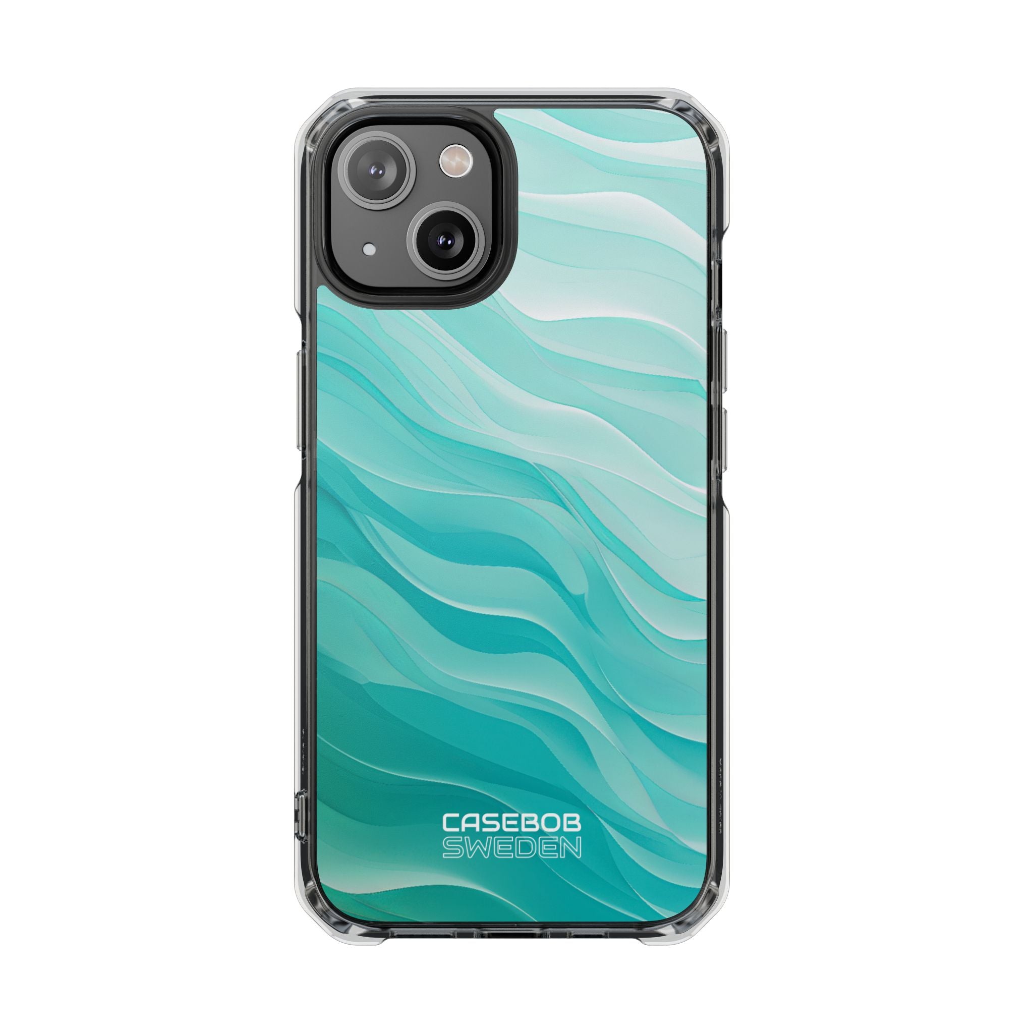 Soothing Aqua Waves iPhone 14 - Impact Clear+