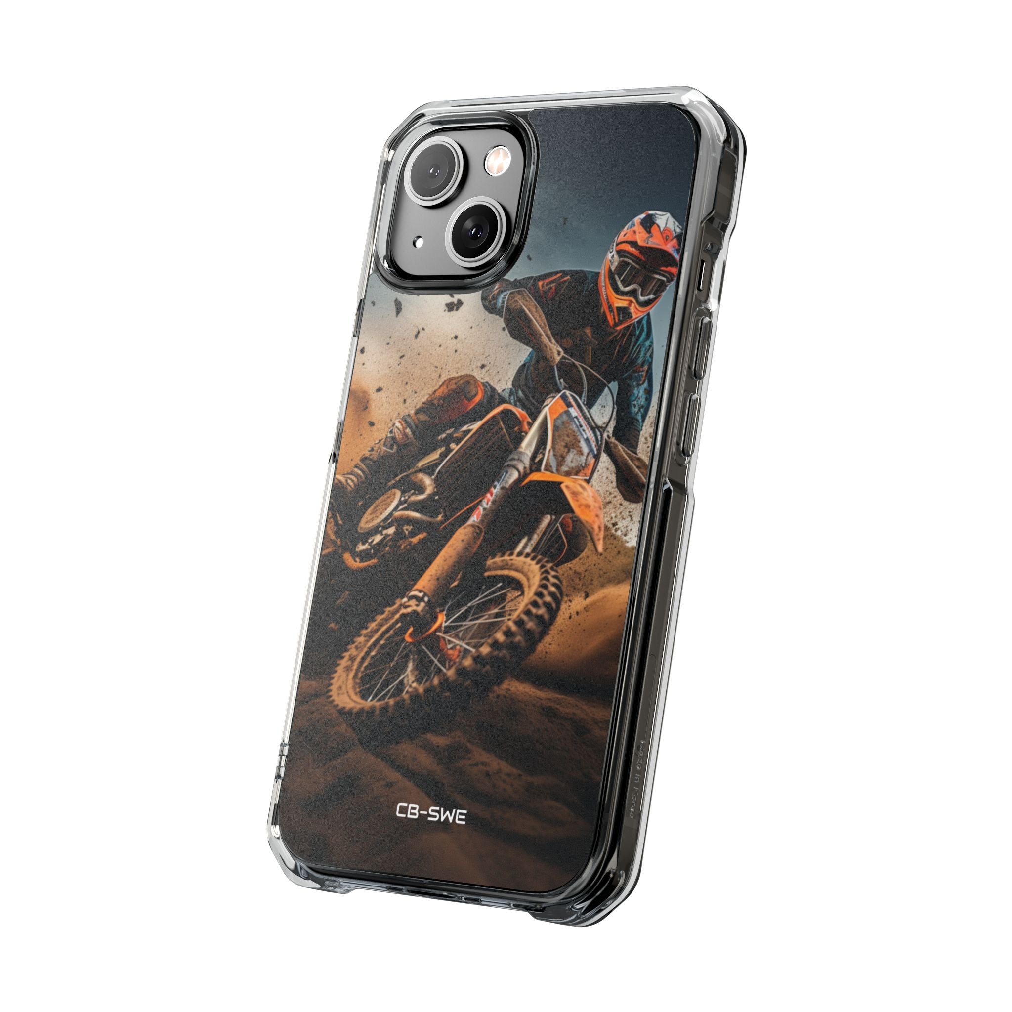 Rider Amidst Desert Fury iPhone Case - Impact