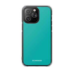 Tiffany Blue | Handyhülle für iPhone (Clear Impact Case – magnetisch) 