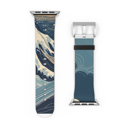 Cresting Navy Wave - Watch Band