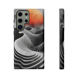 Orange Moon Illusion - Protective Phone Case