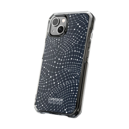 Warped Grid Web iPhone 14 - Impact Clear+