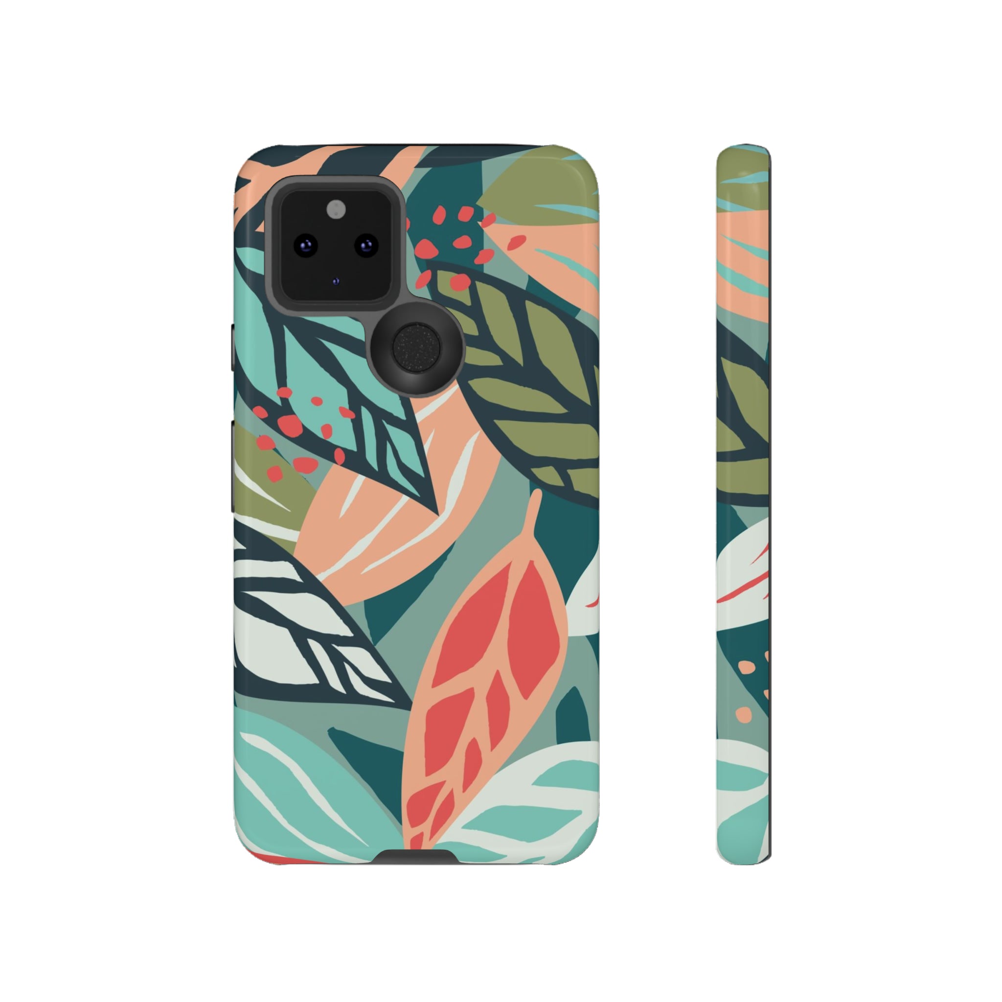 Mixed Tropical Leaf - Protective Phone Case