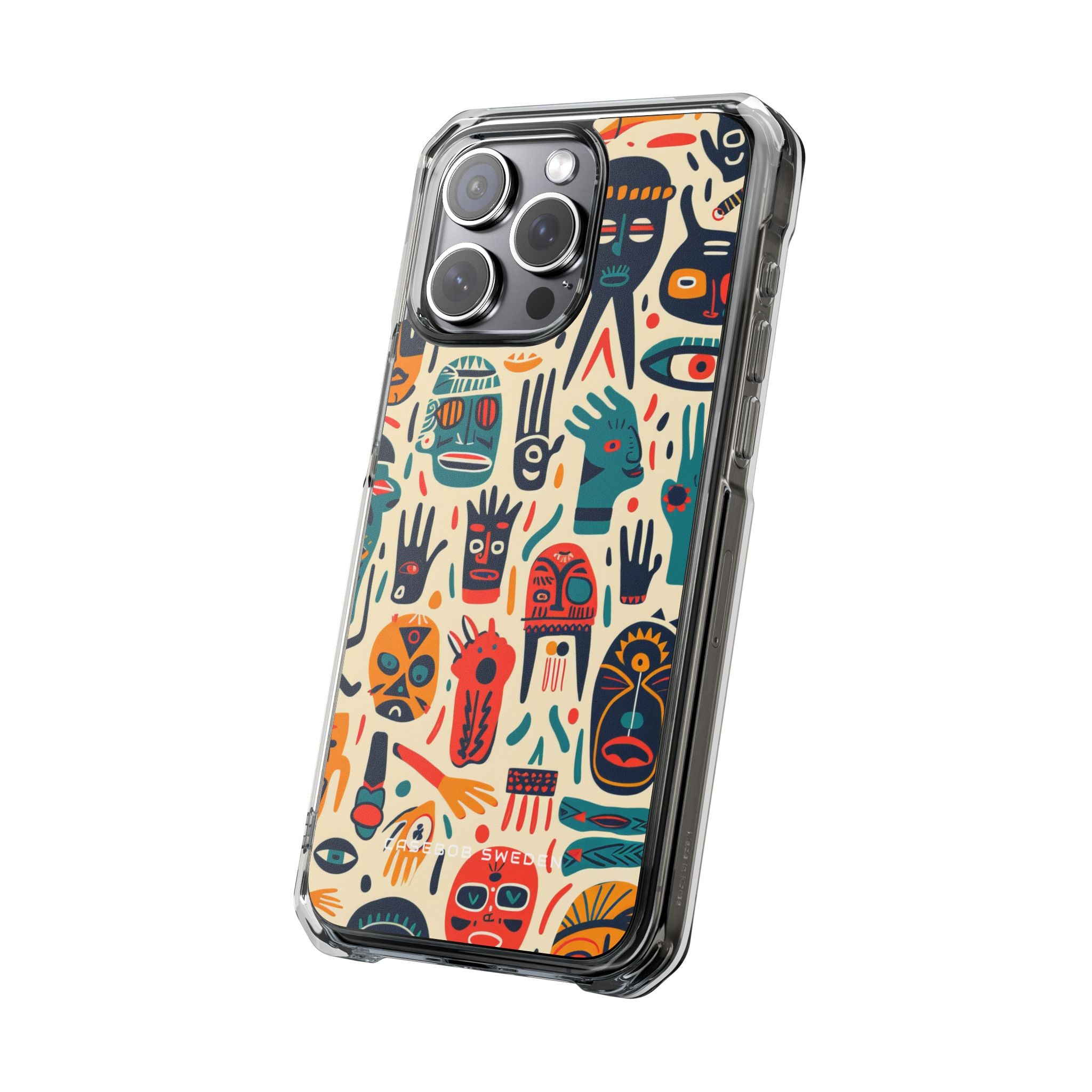 Gradient Tribalscape Vibrance iPhone 15 - Clear Impact Phone Case