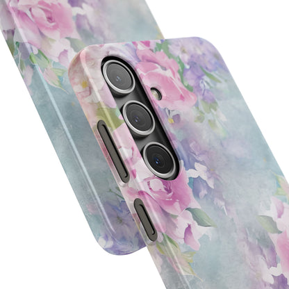 Dreamy Floral Watercolor - Slim Samsung S24 Phone Case