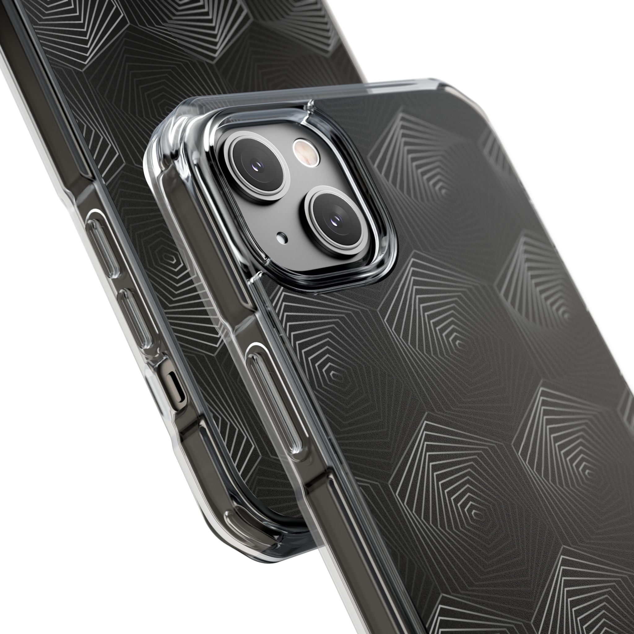 Geometric Spiral Illusion iPhone Case - Impact
