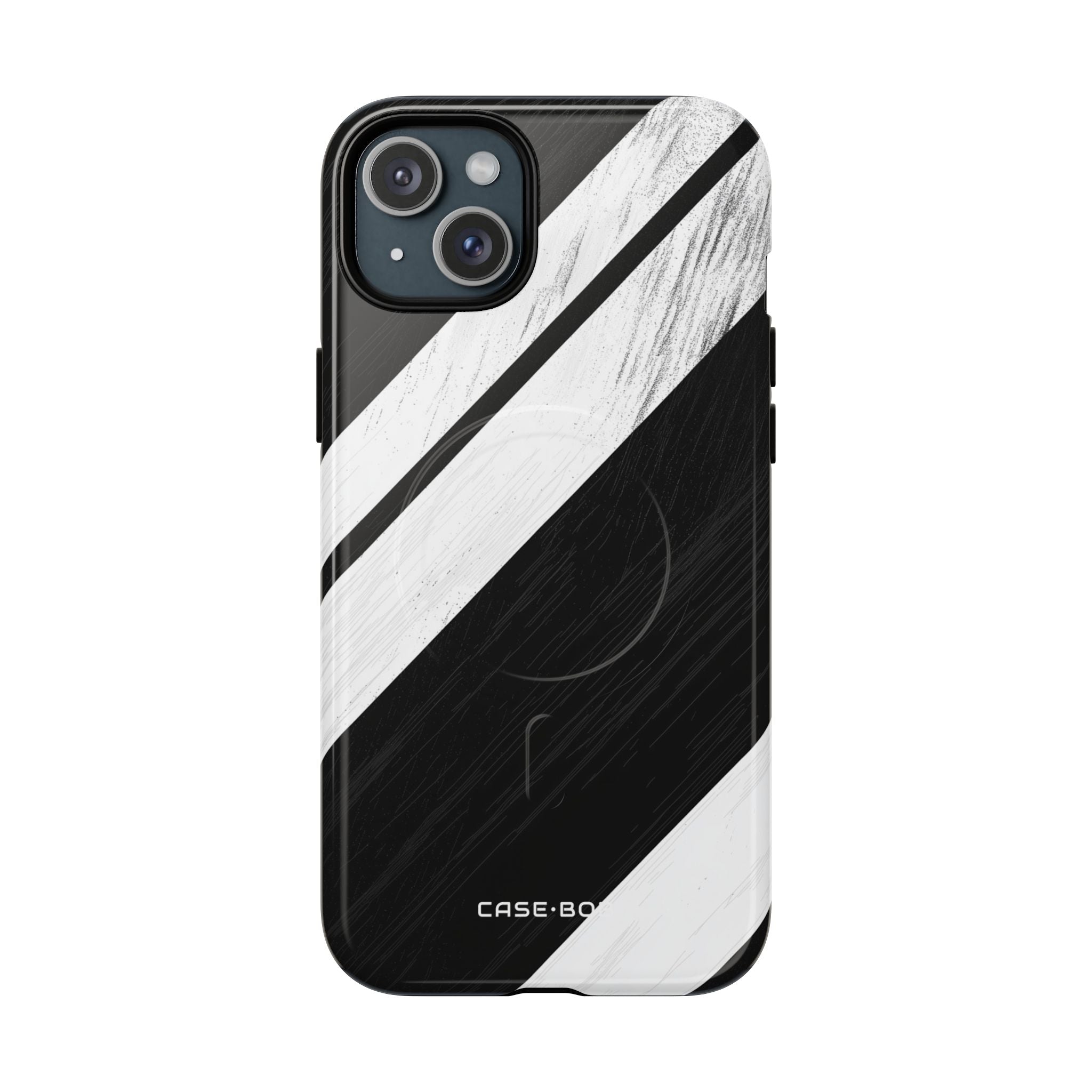 Distressed Stripe Motion iPhone 15 Plus Case - Tough+