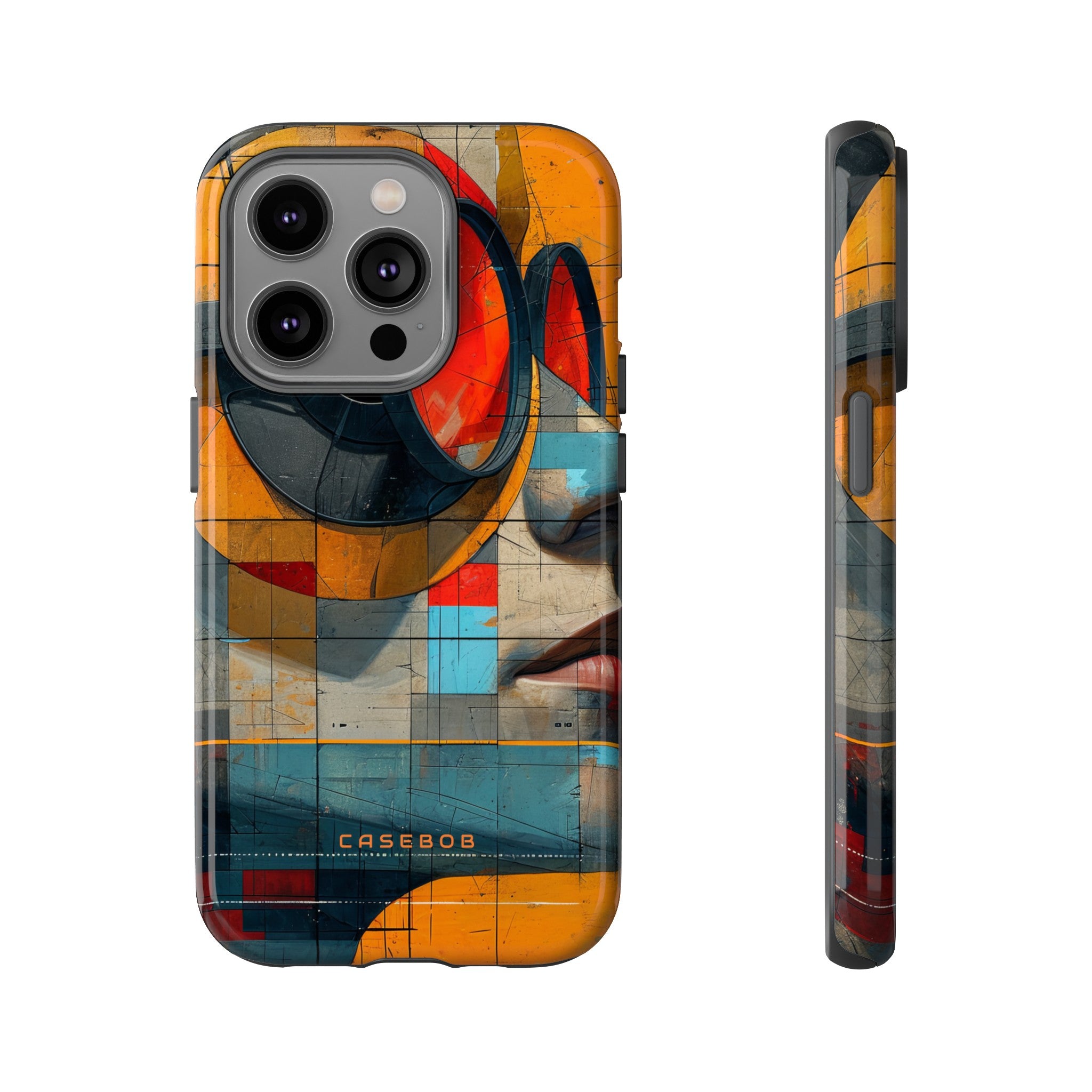 Cartoon Geometry Fusion - Protective Phone Case