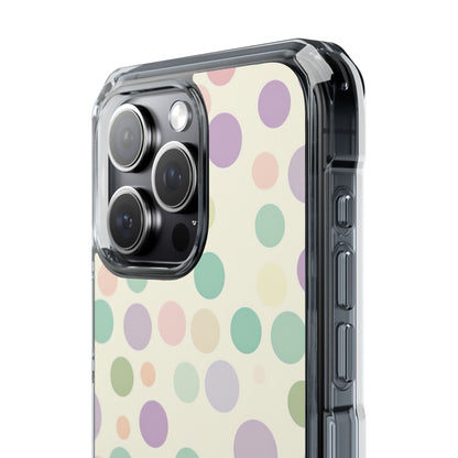 Playful Pastel Polka Dots - Clear Impact iPhone 15 Phone Case