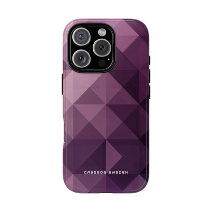 Gradient Purple Mosaic iPhone 16 - Tough Phone Case