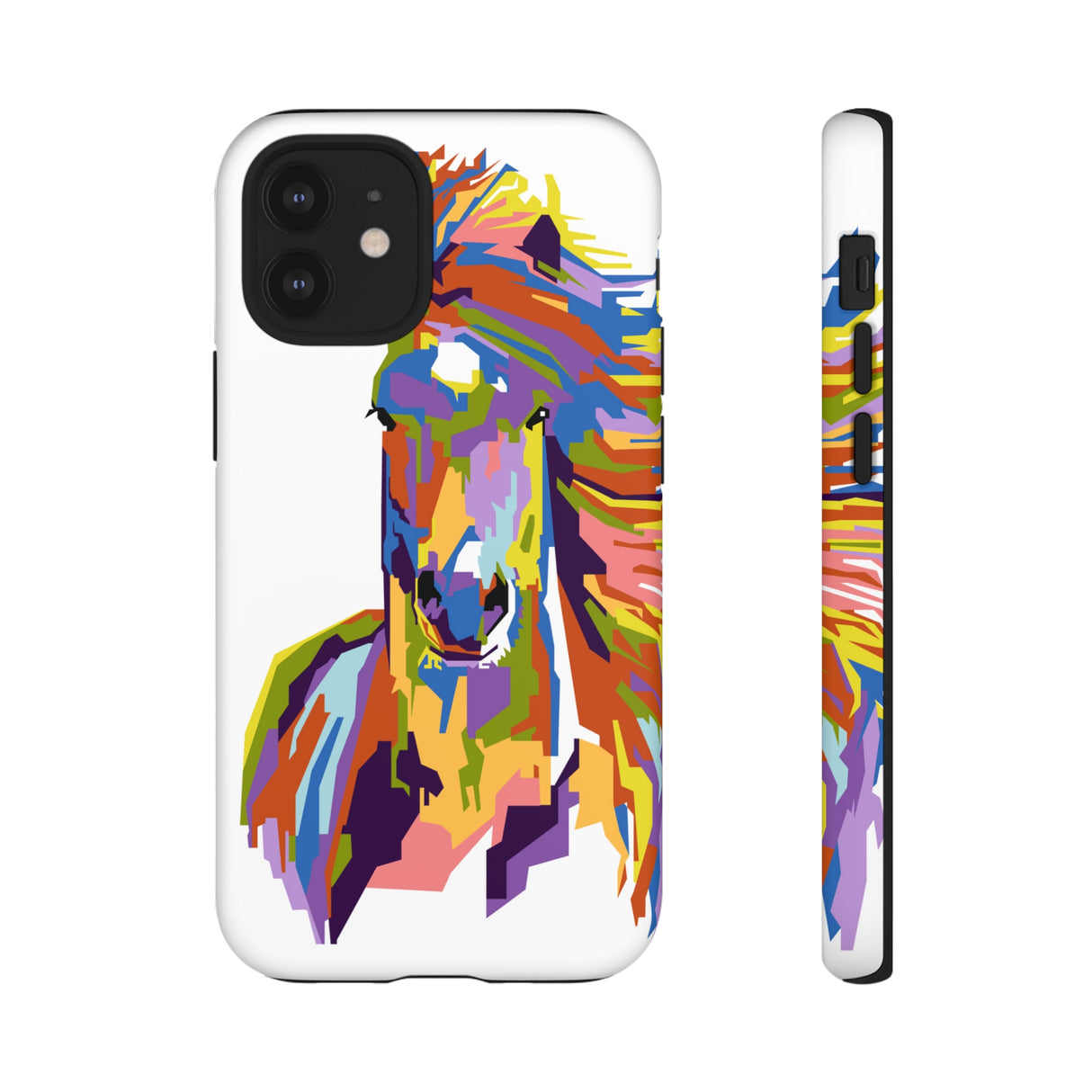 Horse Abstract Art iPhone Case (Protective) iPhone 12 Mini Matte Phone Case