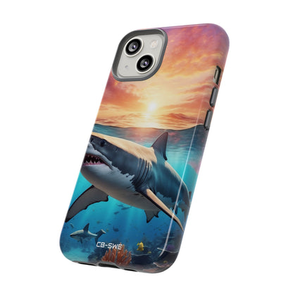 Shark Swims Through - iPhone Case