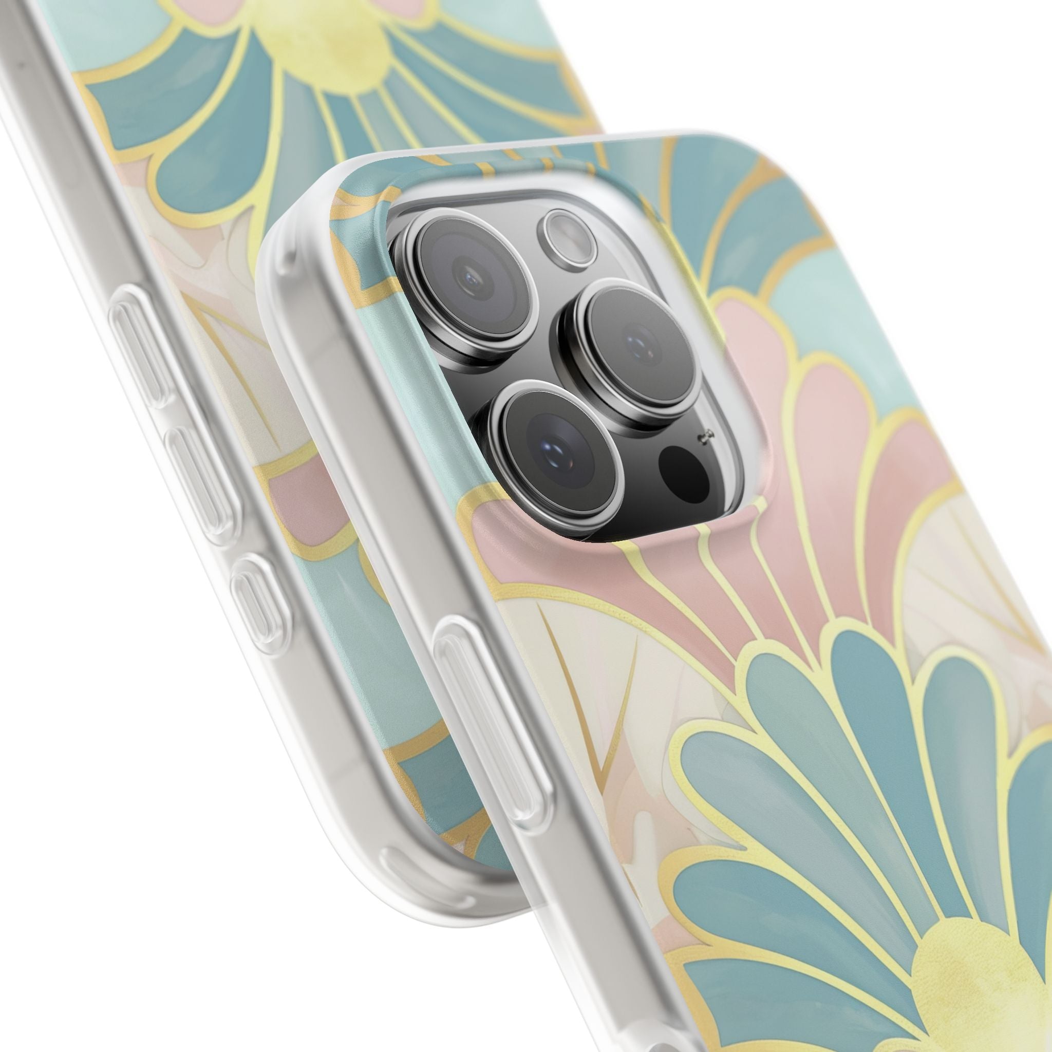 Pastel Deco Elegance - Flexi iPhone 16 Phone Case