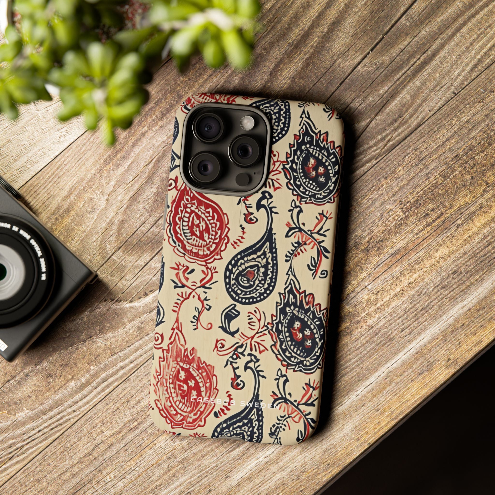 Vintage Paisley Elegance iPhone 15 - Tough Phone Case