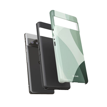 Flowing Green Harmony - Google Pixel Case