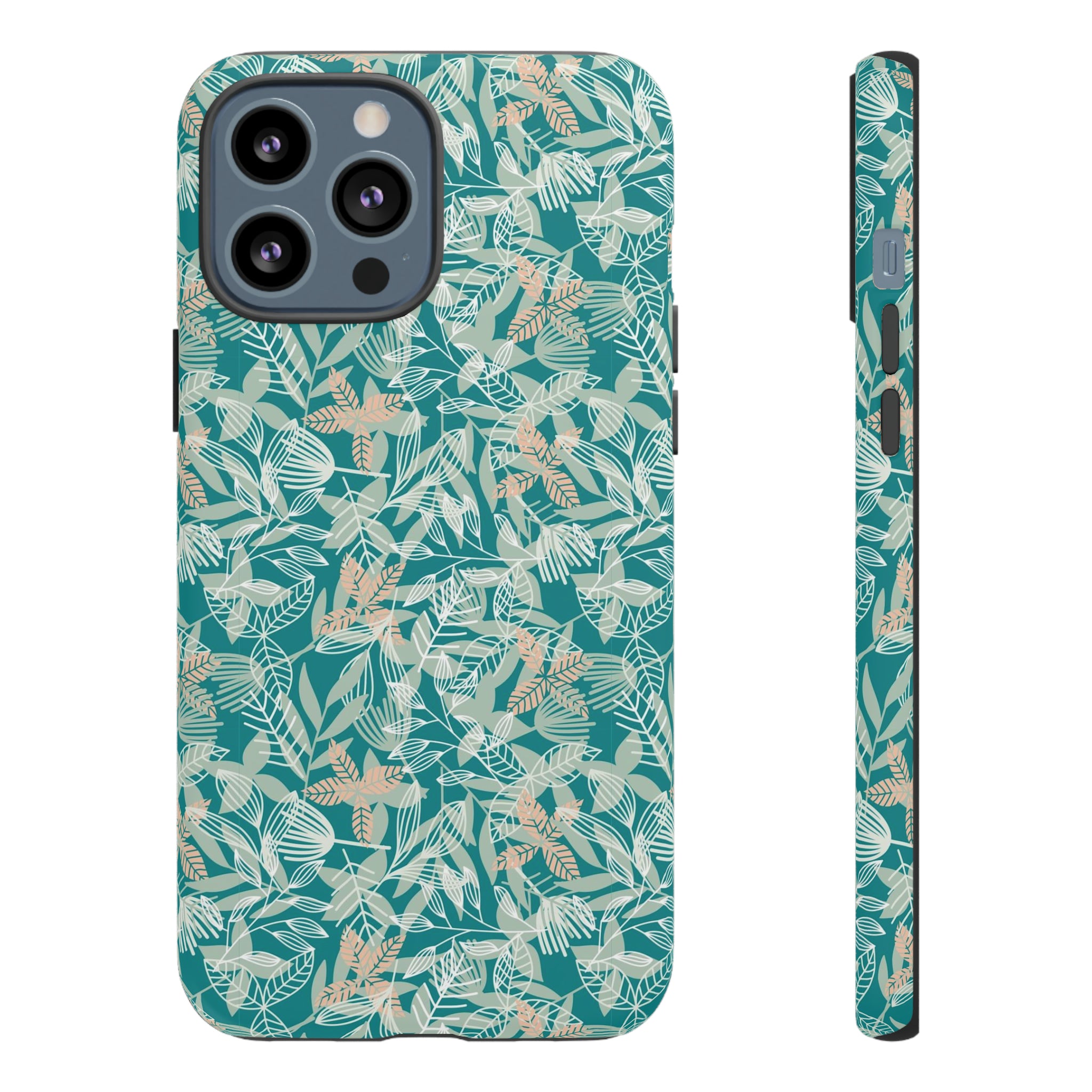 Dark Green Leaf Leaf - Protective Phone Case