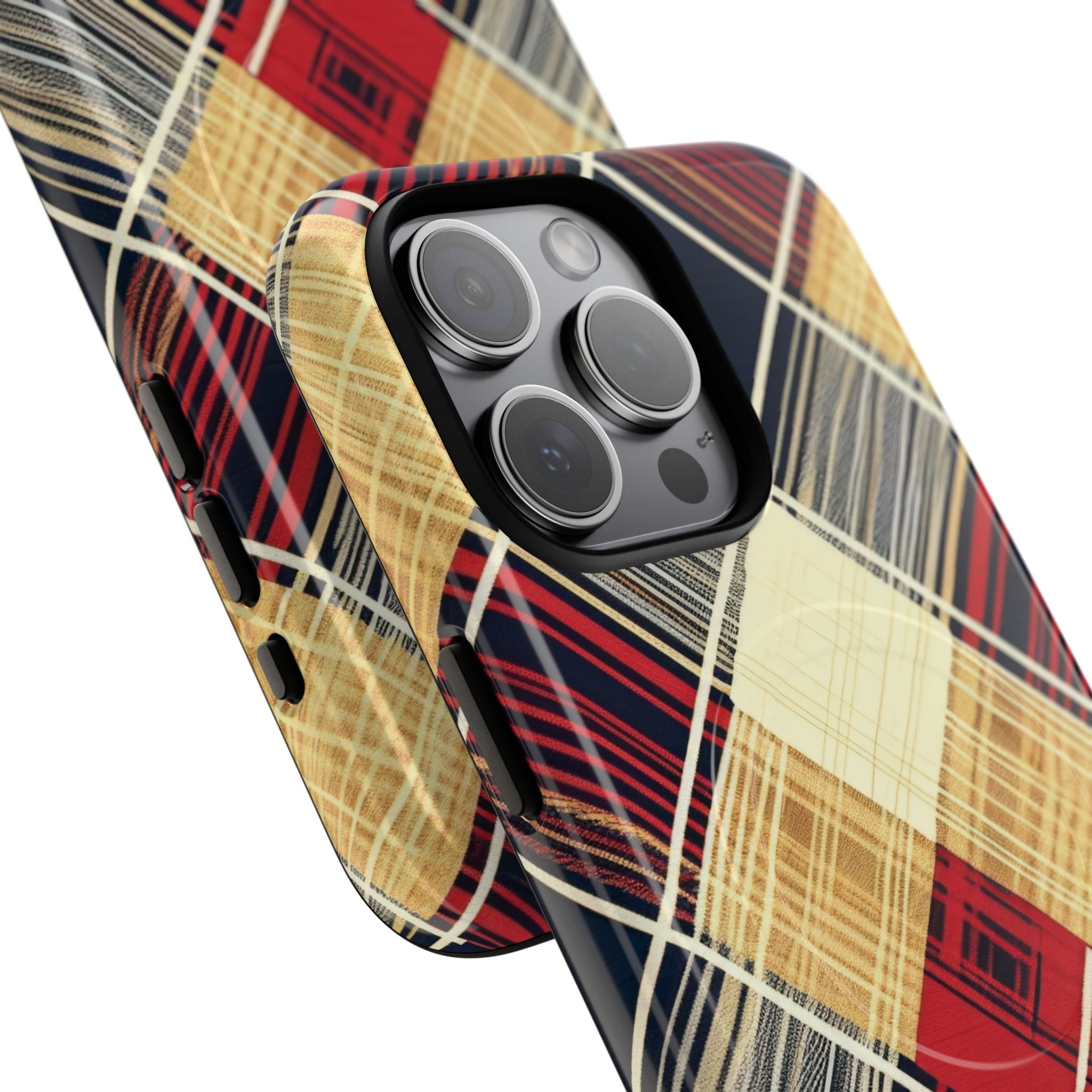 Plaid Diamond Tapestry iPhone 15 - Tough+