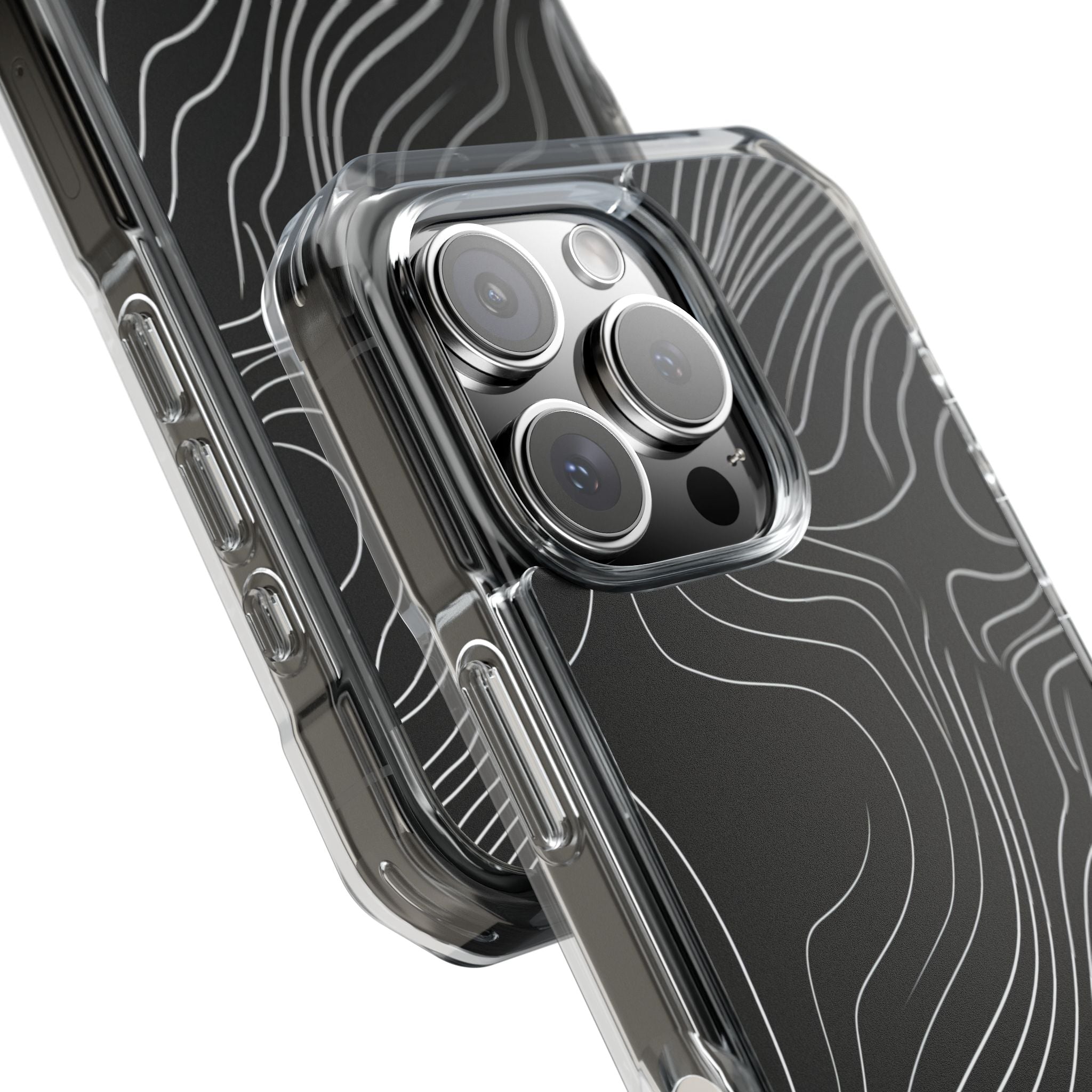 Contour Waveform Flow iPhone 16 - Clear Impact Phone Case