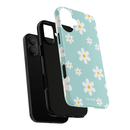 Daisies On Blue - iPhone Case