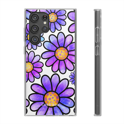 Polka Dot Blooms Samsung S22 Ultra Case - Soft