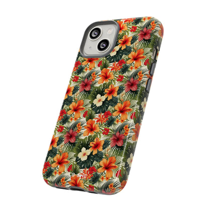 Tropical Blooms Flourish - iPhone Case