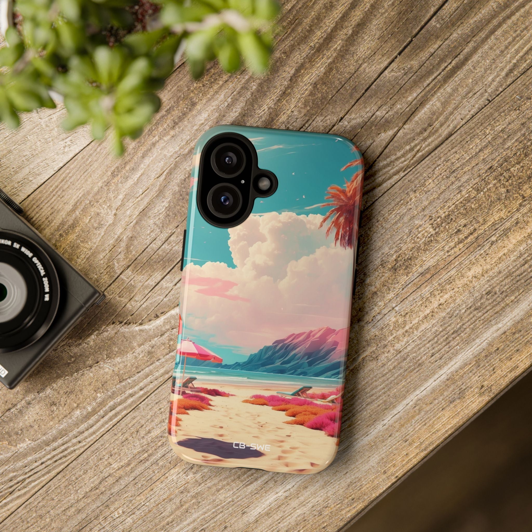 Vibrant Umbrellas Stand - iPhone Case