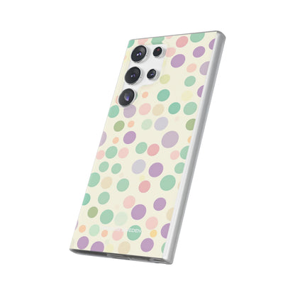 Playful Pastel Polka Dots - Flexi Samsung S23 Phone Case