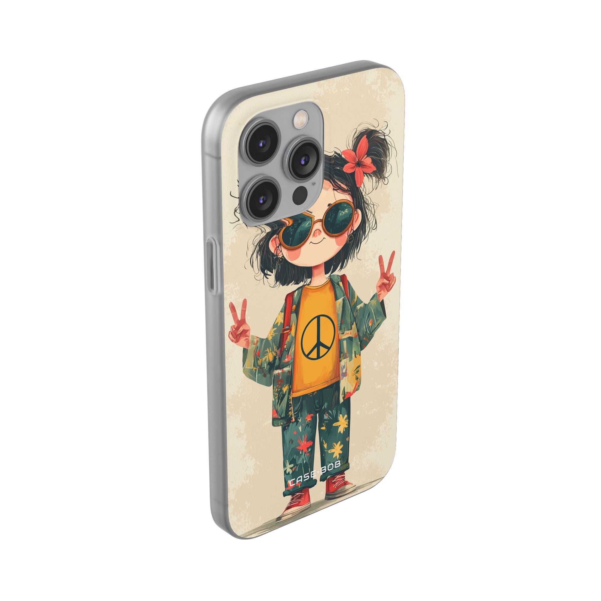 Peace Pigtails iPhone 14 Pro Max Case - Soft