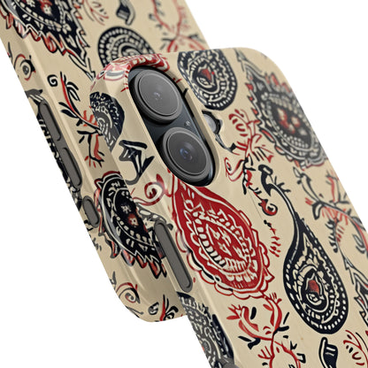 Vintage Paisley Elegance iPhone 16 - Slim Phone Case